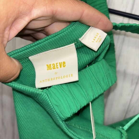 Womens Size L Maeve Anthropologie Strappy Tank Green NWT - Picture 7 of 11